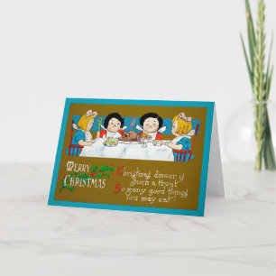  Creepy Kinder kerstkaart Feestdagen Kaart