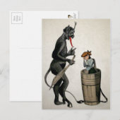Creepy Krampus Briefkaart (Voorkant / Achterkant)
