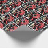 Creepy Krampus Cadeaupapier (Hoek)