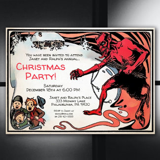 Creepy Krampus Kaart