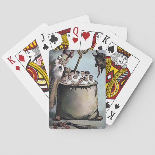 Creepy  Krampus Pokerkaarten (Achterkant)