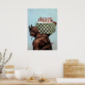Creepy Krampus Poster (Keuken)