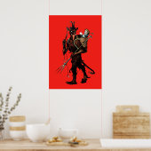 Creepy Krampus Poster (Keuken)