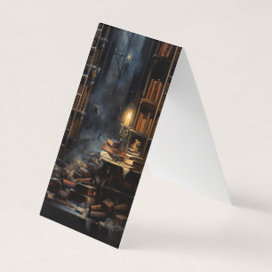 Creepy Library Vouwen Bladwijzer Bookmarkers Visitekaartjes