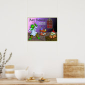 Creepy Mad Science Lab Halloween Poster (Keuken)