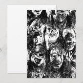 Creepy-maskers Kaart (Voorkant / Achterkant)