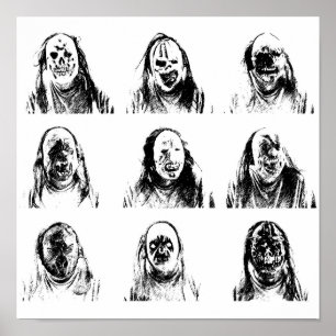 Creepy-maskers Poster