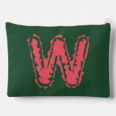 Creepy Monogram Botsing Roze op Groen Etui (Achterkant)