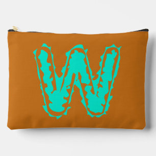 Creepy Monogram Giftig Groen op Sinaasappel Etui