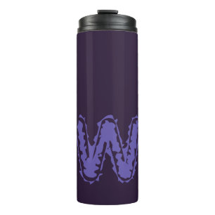 Creepy Monogram Paarse op Paarse Thermosbeker