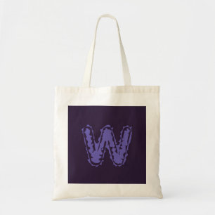Creepy Monogram Paarse op Paarse Tote Bag