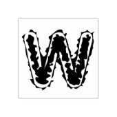 Creepy monogram rubberstempel (Afrduk)
