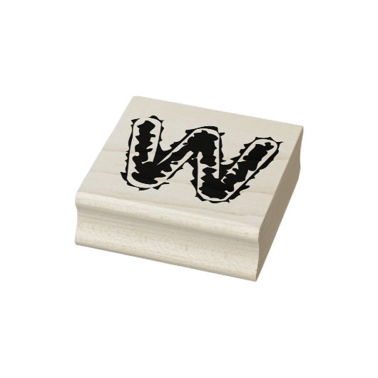 Creepy monogram rubberstempel (Stempel)