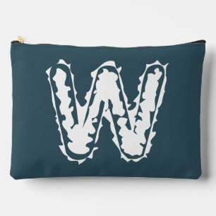 Creepy Monogram Wit op Blauw Etui