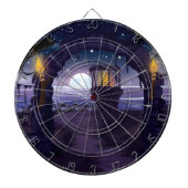 Creepy old Lighthouse Dartbord (Voorkant)