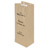 Creepy Old Witch Poison Apples Snoep Wijn Cadeautas (Achterkant Gekanteld)