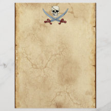 Creepy Pirate Skull & Crossed Cutlasses