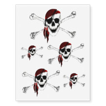 Creepy Pirate Skull en Crossbones