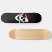 Creepy Pirate Skull en Crossbones Skateboard (Horizontaal)