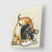 Creepy Pumpkin Halloween Wall klok (Hoek)