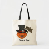 Creepy Pumpkin Head Halloween Tote Bag (Voorkant)