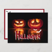 Creepy Pumpkins Halloween Briefkaart (Voorkant / Achterkant)