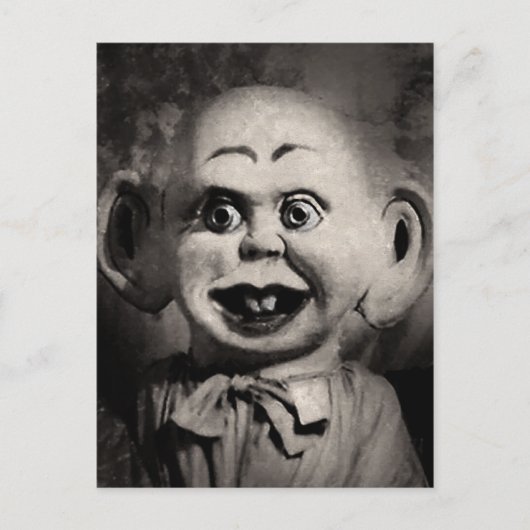 Creepy Puppet Briefkaart (Voorkant)