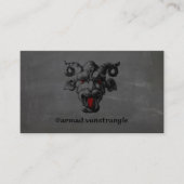 Creepy Red Eyed Gargoyle Macabre Visitekaartje (Voorkant)