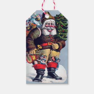 Creepy Santa Cft-Labels Cadeaulabel