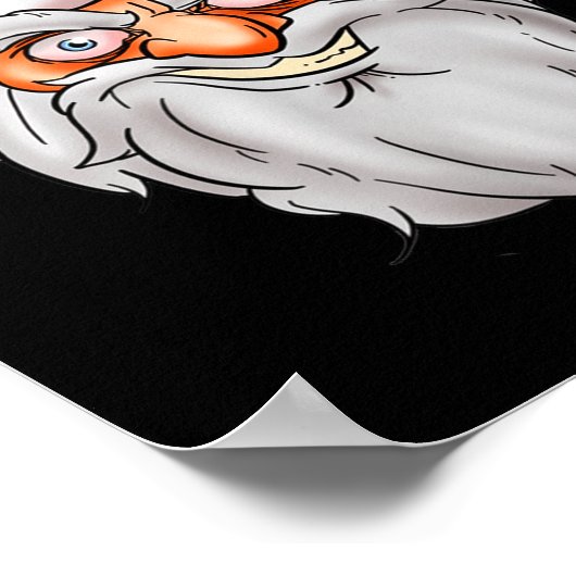 Creepy Santa Christmas -xmas Sit On My Face Poster (Hoek)