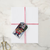 Creepy Santa Gift-Labels Cadeaulabel (Met Touw)