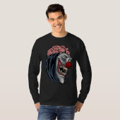 Creepy Scary Halloween Evil Zombie Clown Horror T-shirt (Voorkant volledig)