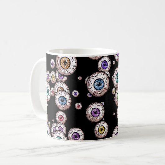 Creepy Scattered Eyeball - mok (Voorkant links)