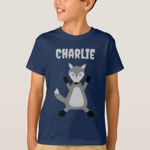 Creepy Schattige Halloween Wolf Custom Name T-shirt