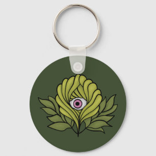 Creepy Schattige Plant Spring Green Fantasy Art Sleutelhanger