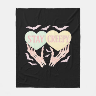 Creepy - Skeleton Hand die harten zoet en zo vasth Fleece Deken