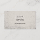 Creepy Skull Contactkaartje (Achterkant)