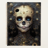 Creepy Skull Gothic Dark Fantasy Art Planner (Voorkant)