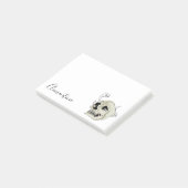 Creepy Skull Illustratie | Jouw namen toevoegen Post-it® Notes (Schuin)