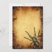 Creepy Skull Spiders Gothic Halloween Party Kaart (Achterkant)