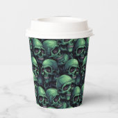 Creepy Skulls Papieren Bekers (Achterkant)