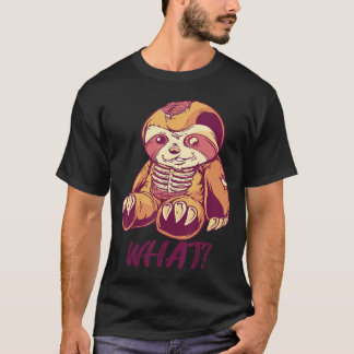 Creepy Sloth Horror Murderous Sloths What funny T-shirt