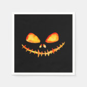 Creepy Smiling Jack O' Lantern Face Servet (Voorkant)