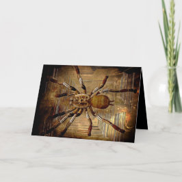 Creepy Spider Birthday Kaart