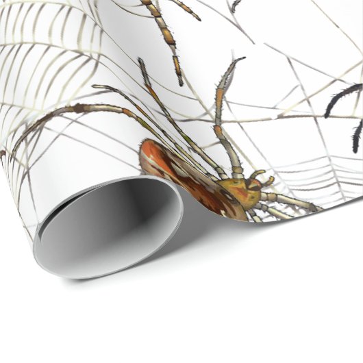 Creepy Spiders Web Pattern Cadeaupapier (Rol Hoek)