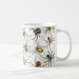 Creepy Spiders Web Pattern Koffiemok