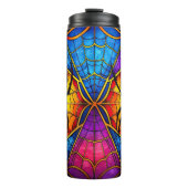 Creepy Spiderweb Thermosbeker (Voorkant)