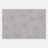 Creepy Spiderwebs en Skull Halloween Inpakpapier Vel (Voorkant)
