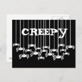Creepy Spiers Briefkaart (Voorkant / Achterkant)