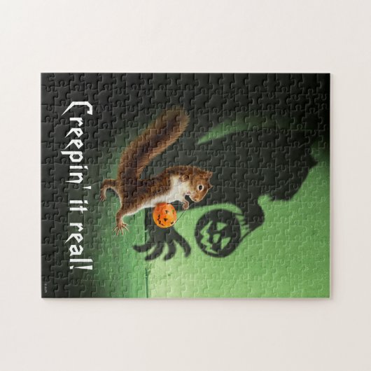 Creepy Squirrel Shadow Legpuzzel (Horizontaal)